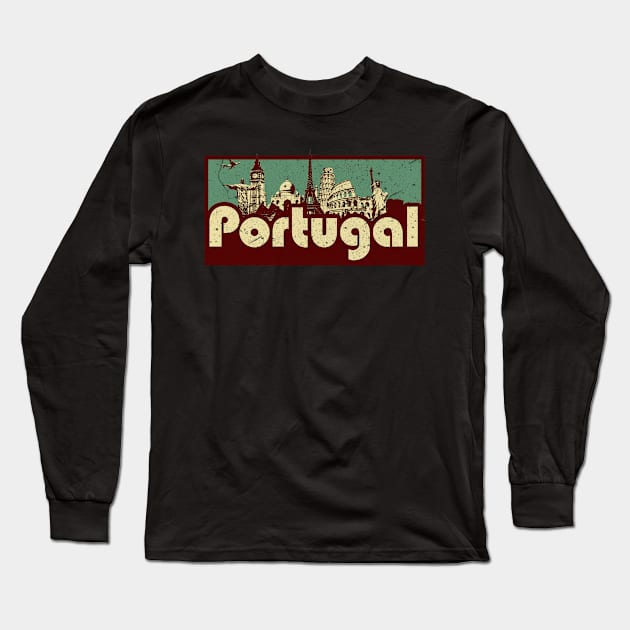 Portugal Long Sleeve T-Shirt by SerenityByAlex